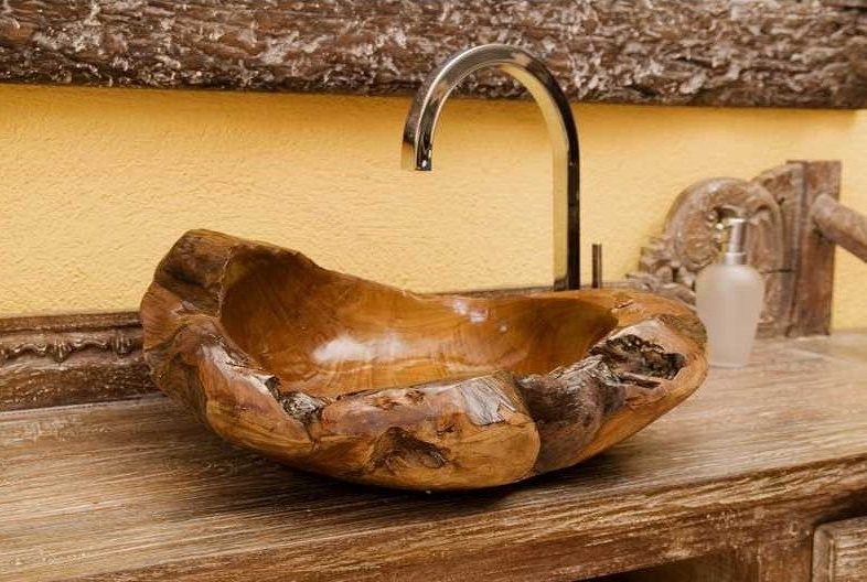 lavabo de madera